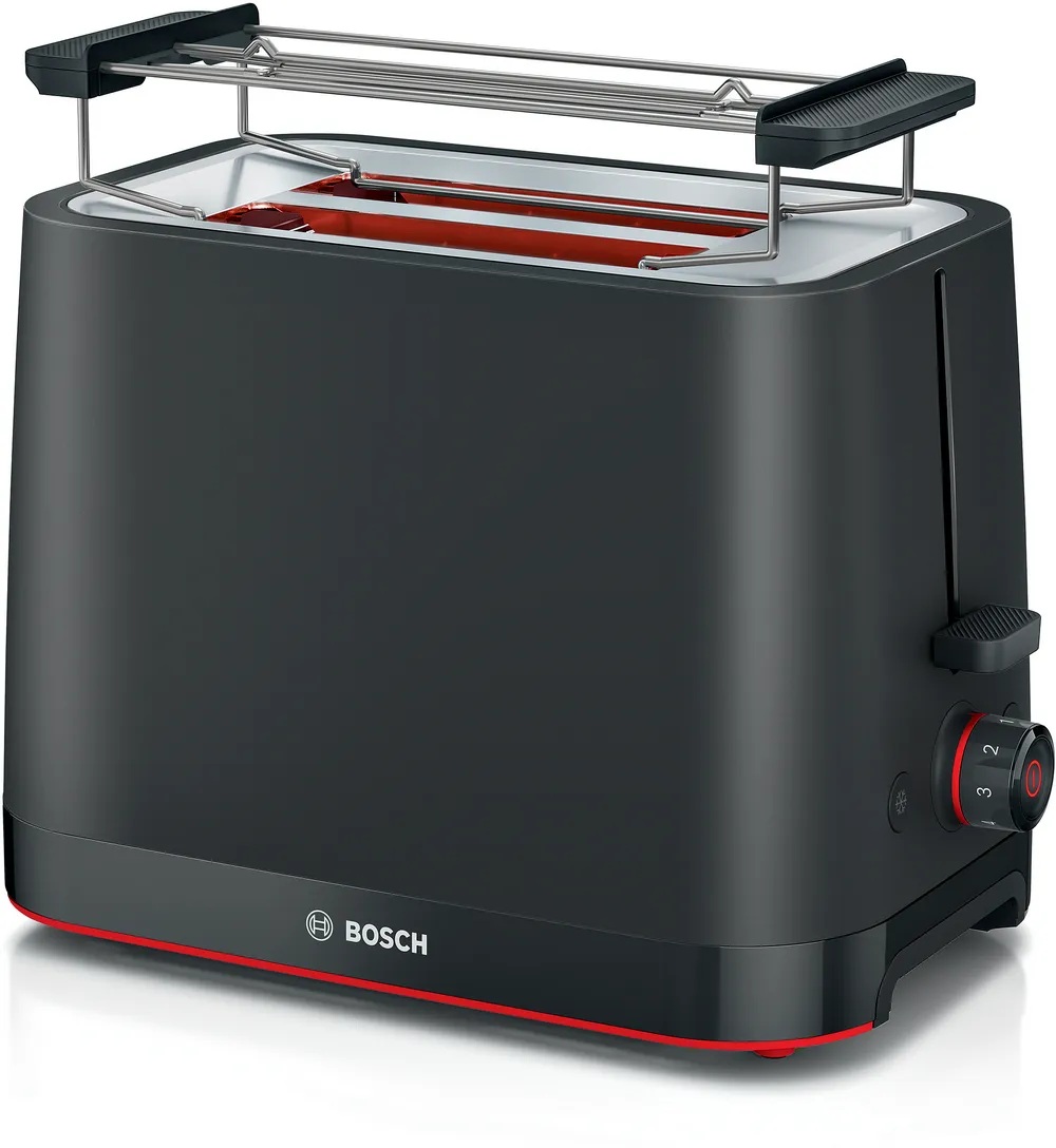 Bosch Compact Toaster - TAT3M123 MyMoment - Power 950 W - Number of slots 2 - Housing material Plastic - Black