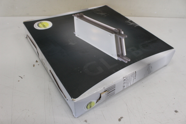 SALE OUT. Sourcing Ceiling lamp GLOBO Edison, 2 x E27, 60W, with glass, wood color, 40 x 40 x 8.5 cm - DAMAGED PACKAGING