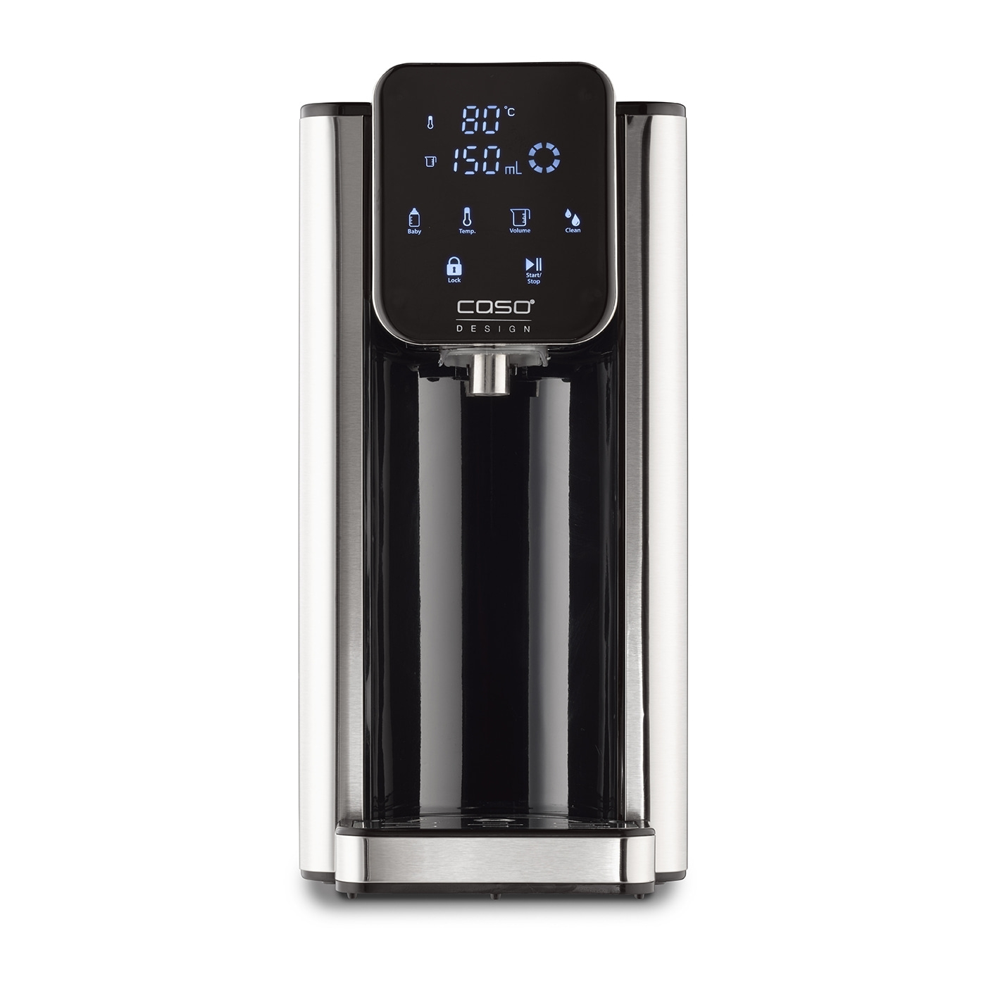 Caso - Turbo Hot Water Dispenser - Hot7 - Water Dispenser - 2200 W - 2.7 L - Plastic/Stainless Steel - Black/Stainless Steel