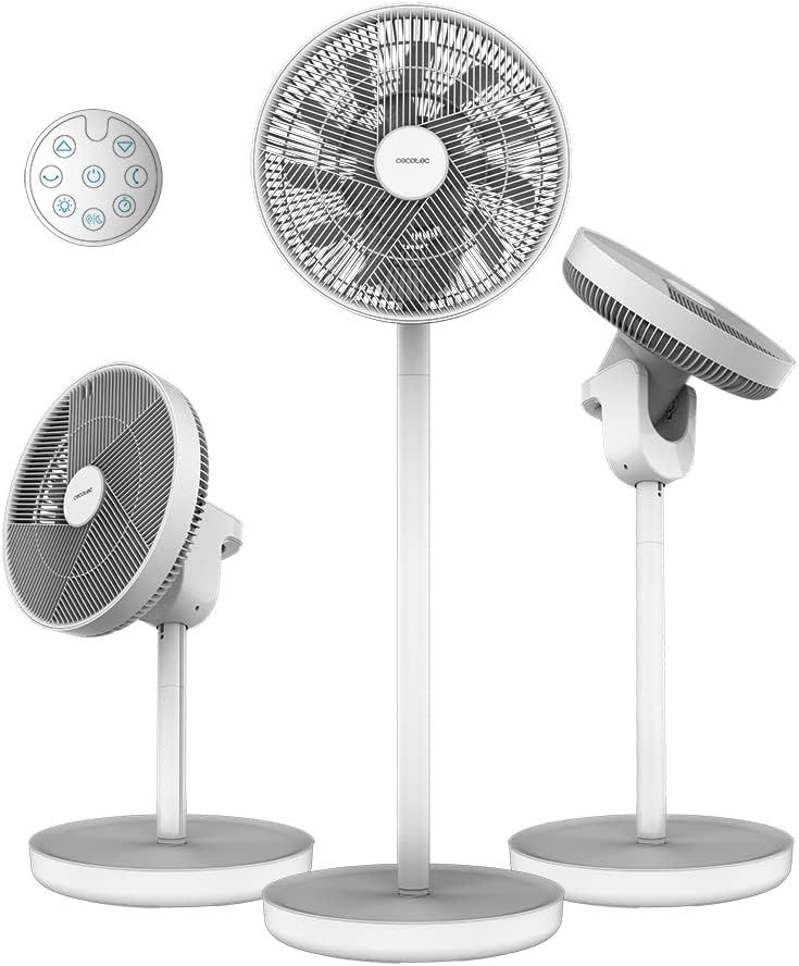 Cecotec EnergySilence 2600 Sunflower Portable Battery-powered fan - Stand Fan - Diameter 33 cm - Number of speeds 12 - Oscillation - 22 W - Remote control