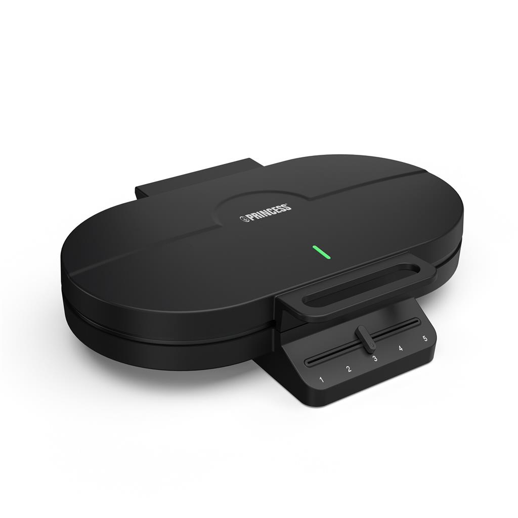 Princess Waffle Maker - 132384 - 1200 W - Number of pastry 10 - Heart shaped - Black