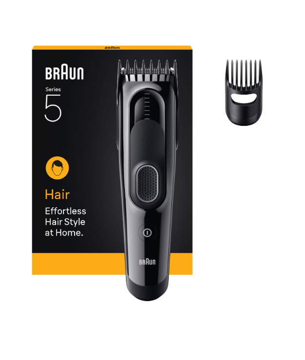 Braun Hair Clipper - HC5510 Series 5 - Cordless - Number of length steps 9 - Black
