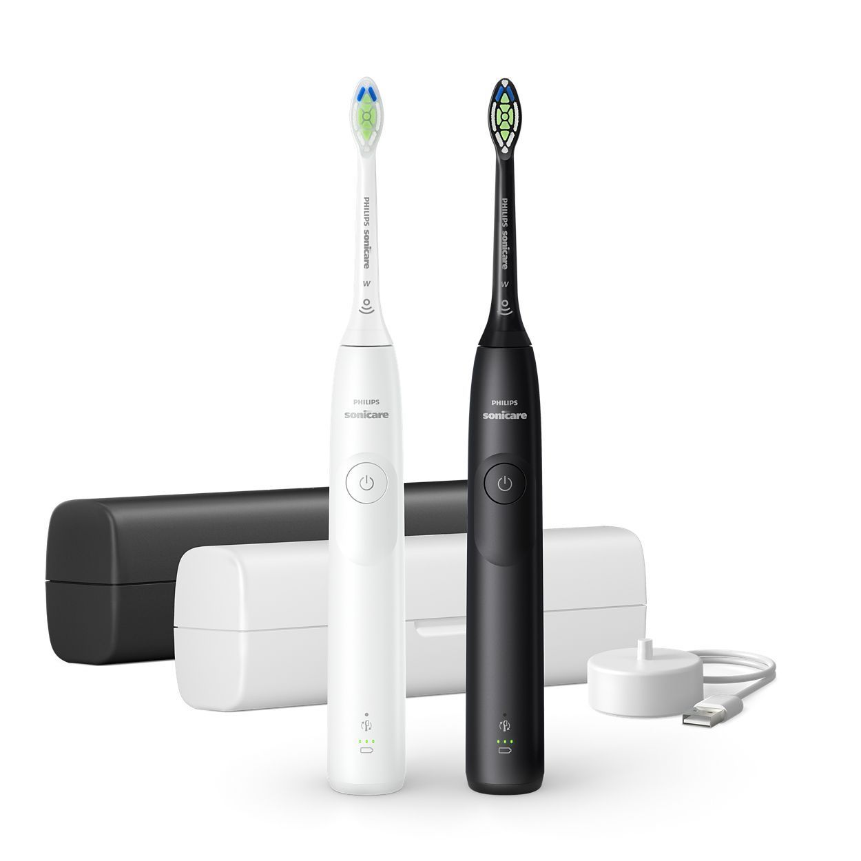 Philips Electric Toothbrush, Duo pack - HX7109/01 Sonicare Series 5300 - Rechargeable - For adults - Number of brush heads included 2 - Number of teeth brushing modes 1 - White/Black