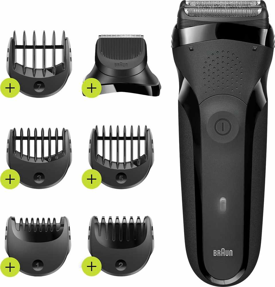 Braun Shaver - 300BT Series 3 - Operating time (max) 30 min - NiMH - Black