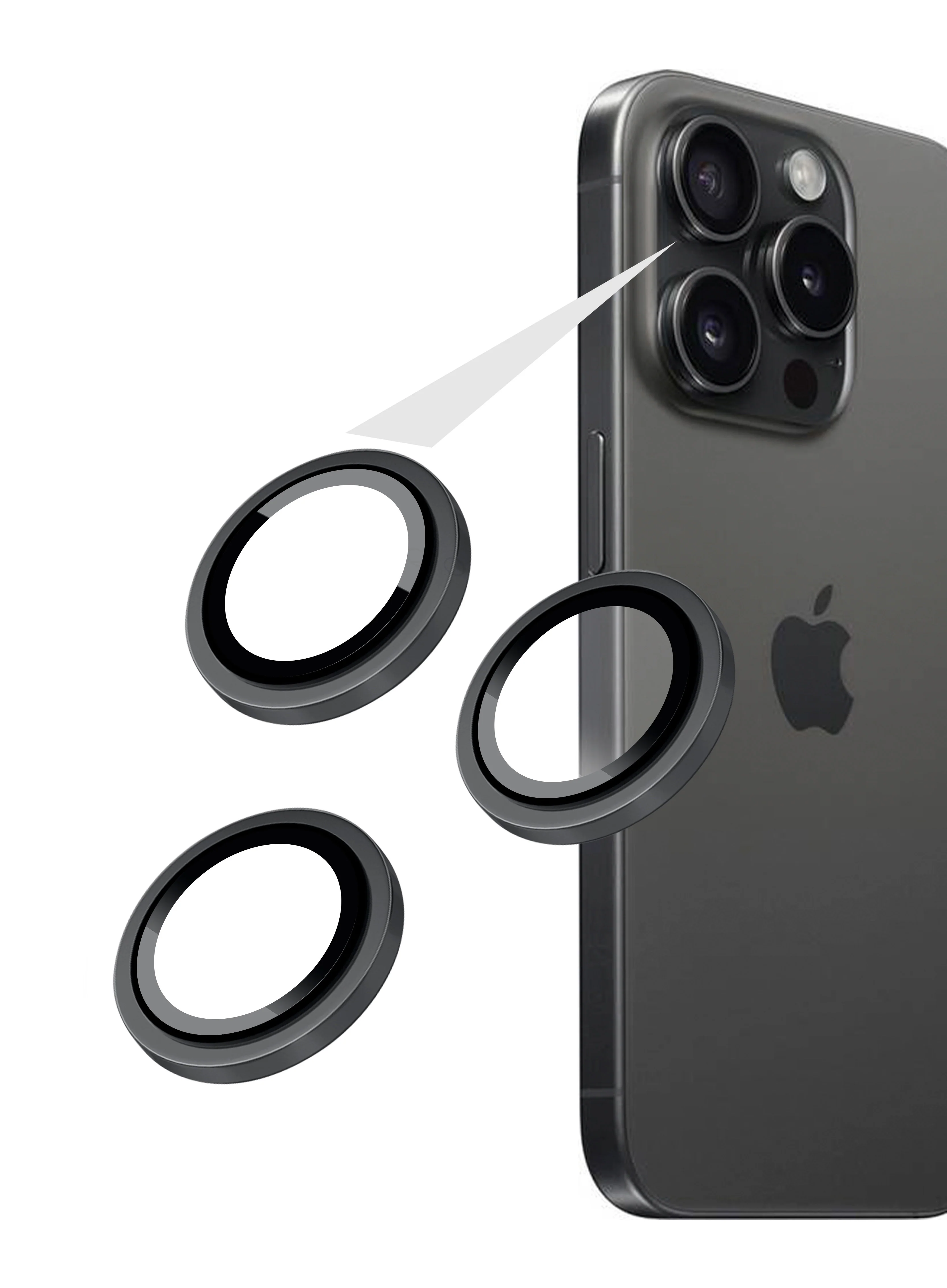 Fixed Camera Glass - Samsung - Galaxy S26 Ultra - Tempered Glass - Black