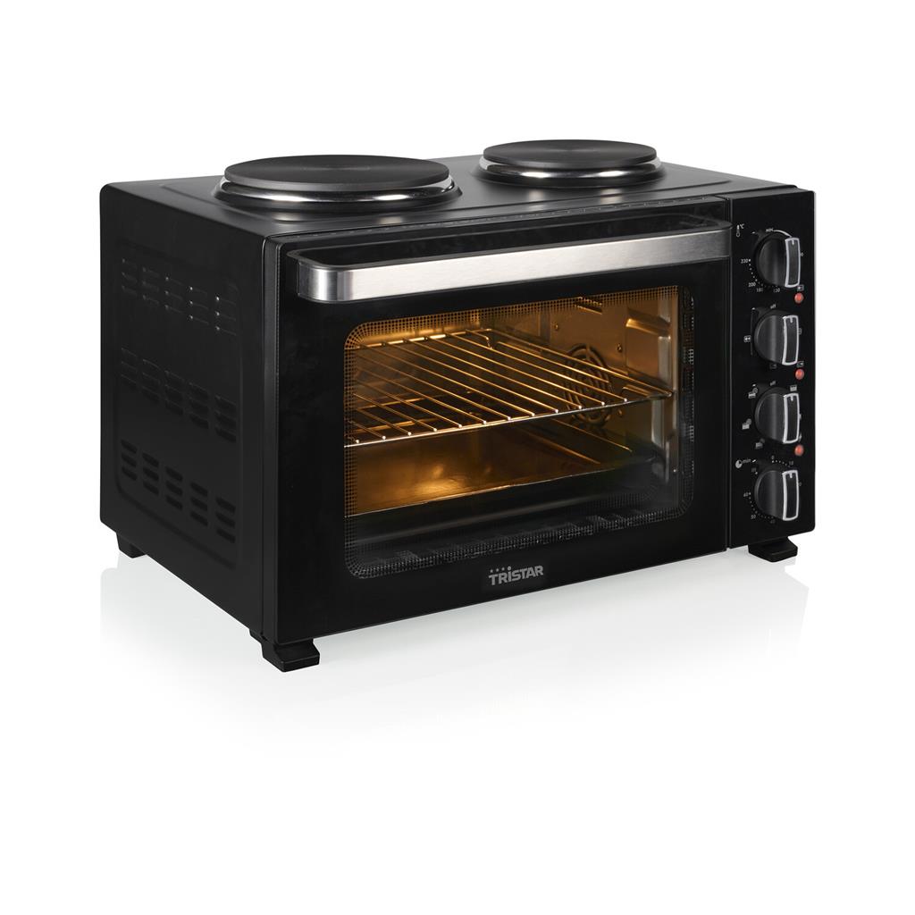 Tristar Convection Oven with 2 Hot Plates - OV-3670 - 35 L - 3200 W - Black