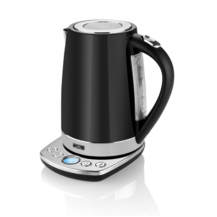ETA - Kettle - ETA158790000 - With electronic control - 2200 W - 1.7 L - Stainless steel - 360° rotational base - Black