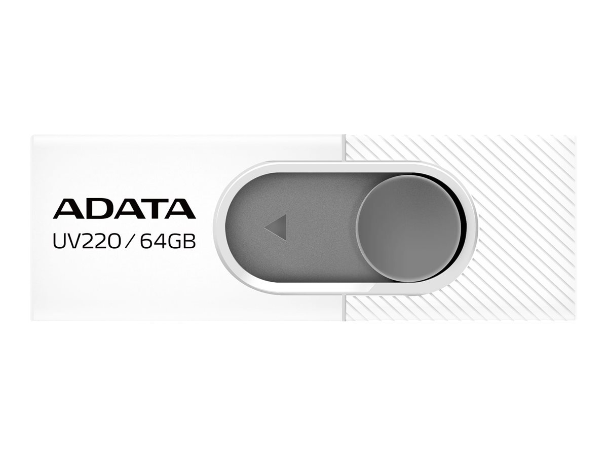 ADATA - UV220 - 64 GB - USB 2.0 - White/Gray