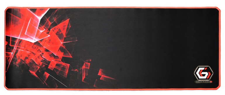 Gembird - Gaming mouse pad PRO, extra large - Black/Red