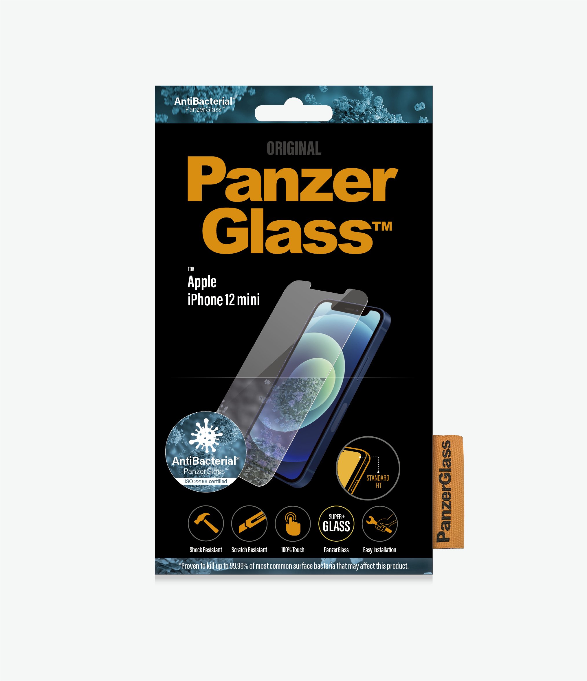 PanzerGlass - Apple - For iPhone 12 Mini - Glass - Transparent - Clear Screen Protector