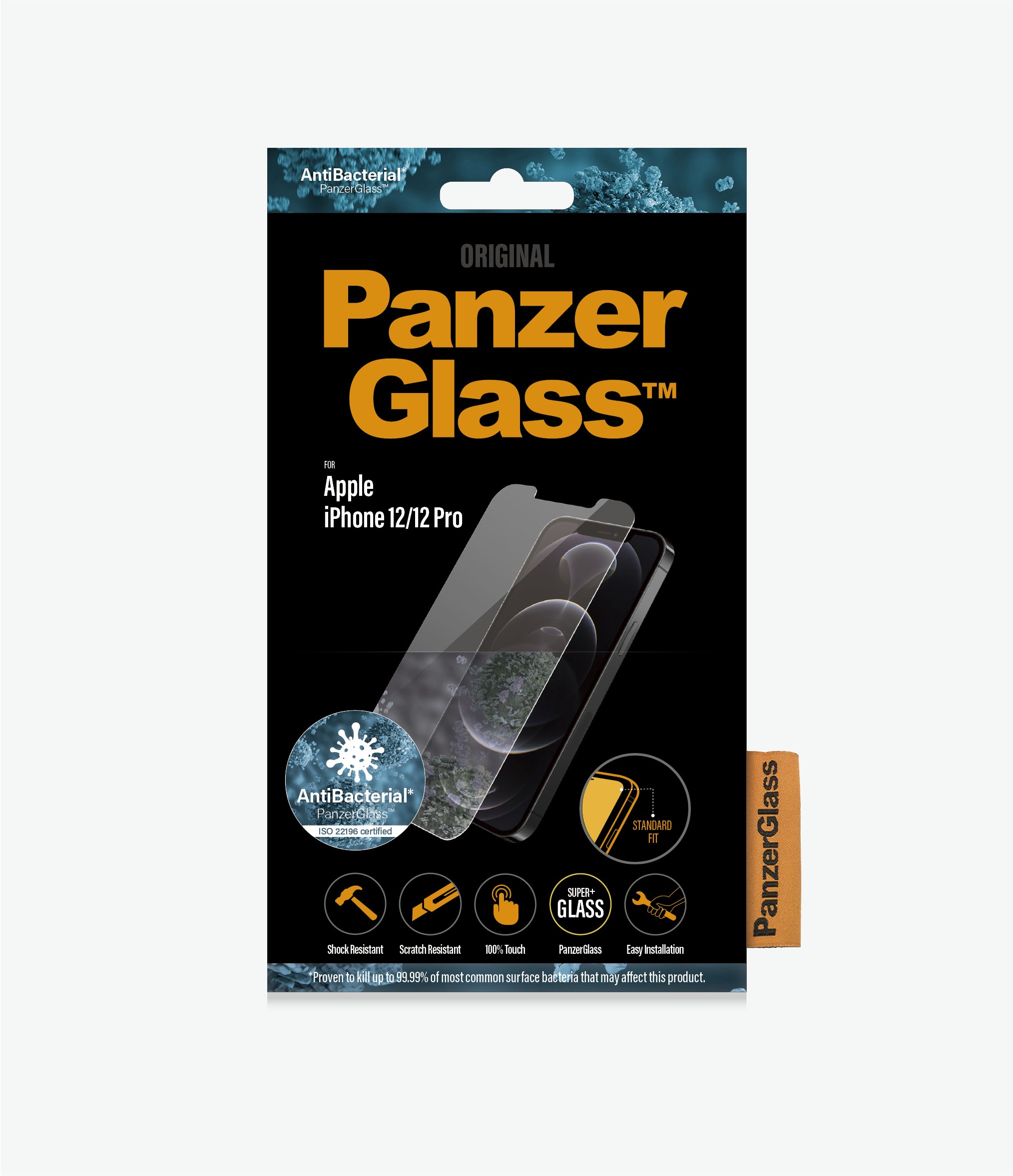 PanzerGlass - Apple - For iPhone 12/12 Pro - Glass - Transparent - Clear Screen Protector