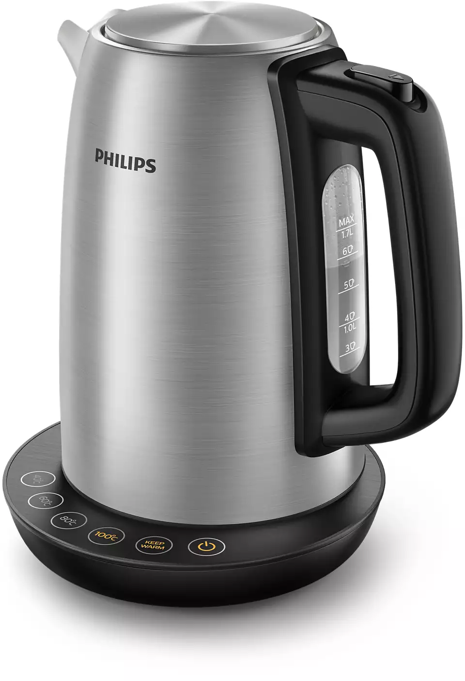 Philips - Kettle - HD9359/90 - Electric - 2200 W - 1.7 L - Plastic/Stainless Steel - 360° rotational base - Grey