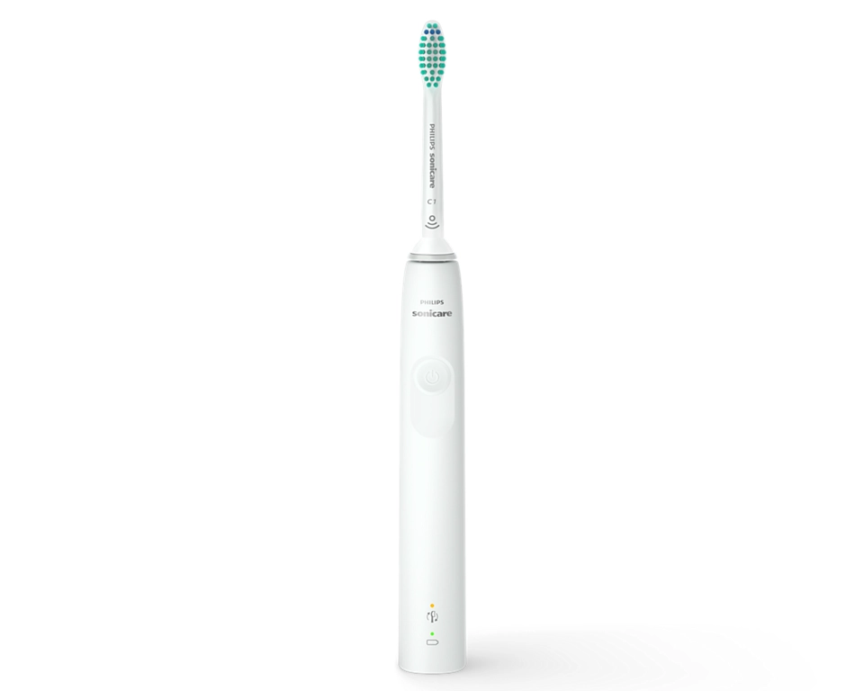 Philips - Sonic Electric Toothbrush - Sonicare 3100 series HX3675/13 - Rechargeable - For adults - Number of brush heads included 2 - Number of teeth brushing modes 1 - Sonic technology - White
