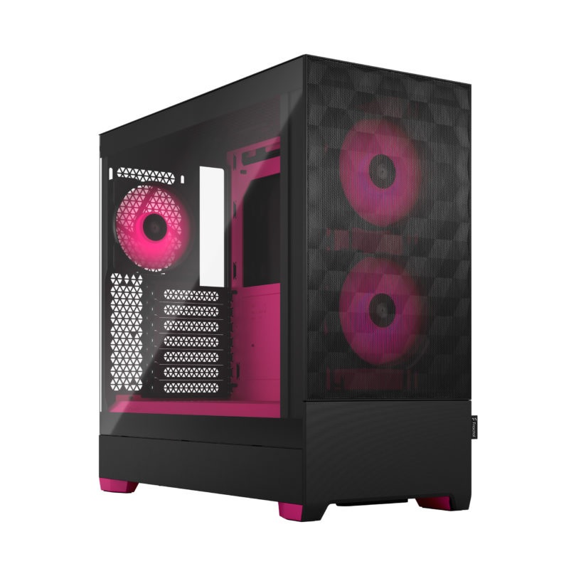 Fractal Design - Pop Air RGB - Side window - Magenta Core TG Clear Tint - ATX, mATX, Mini ITX - ATX