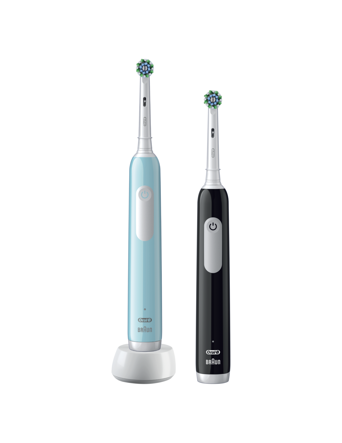 Oral-B - Electric Toothbrush - Pro Series 1 Duo - Rechargeable - For adults - Number of brush heads included 2 - Number of teeth brushing modes 3 - Blue/Black