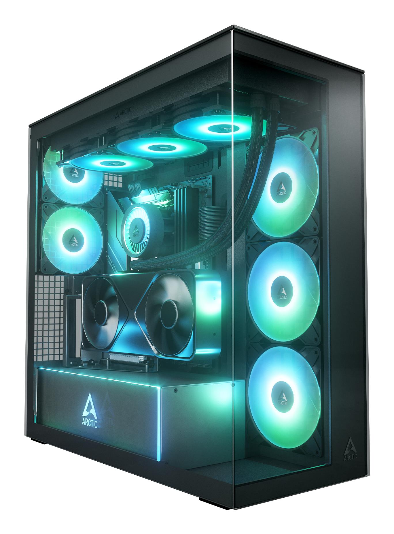 Case|ARCTIC|EATX|Black|Midi Tower|PC|Xtender VG (Mirror Black)|ACPCC00019A