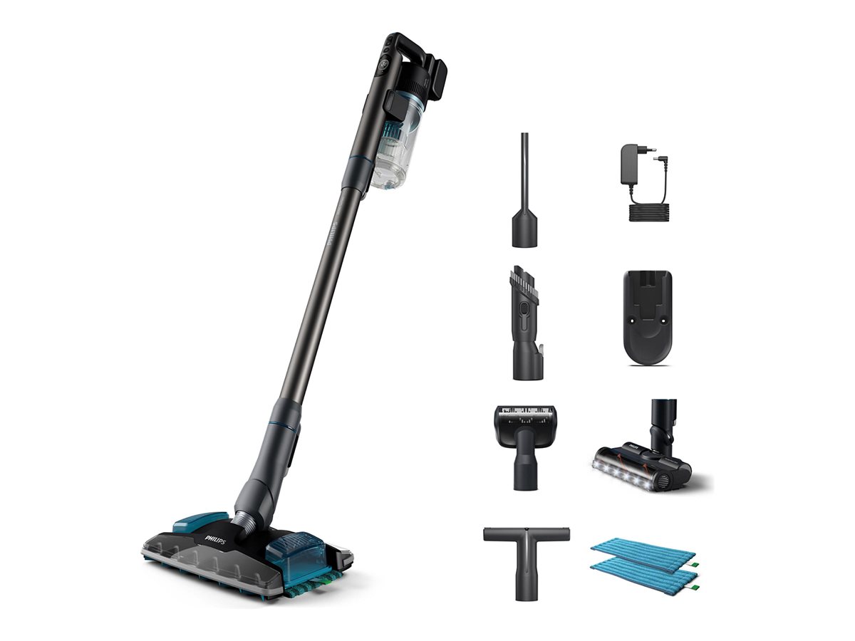Philips - Vacuum cleaner - XC8055/01 Aqua Plus - Cordless operating - Handstick - 25.2 V - Operating time (max) 80 min - Dark Grey - Warranty 24 month(s)