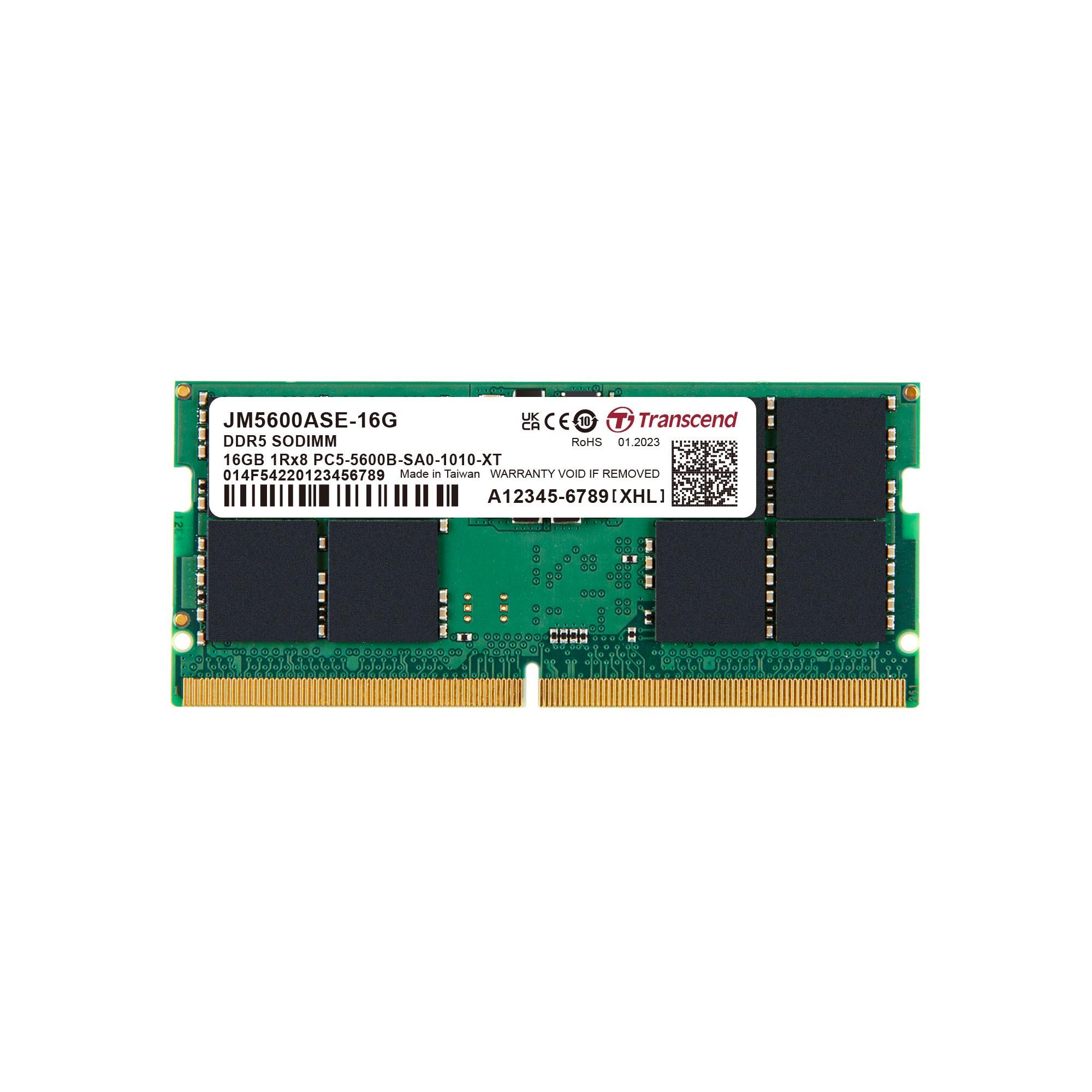 NB MEMORY 16GB DDR5-5600 SO/JM5600ASE-16G TRANSCEND