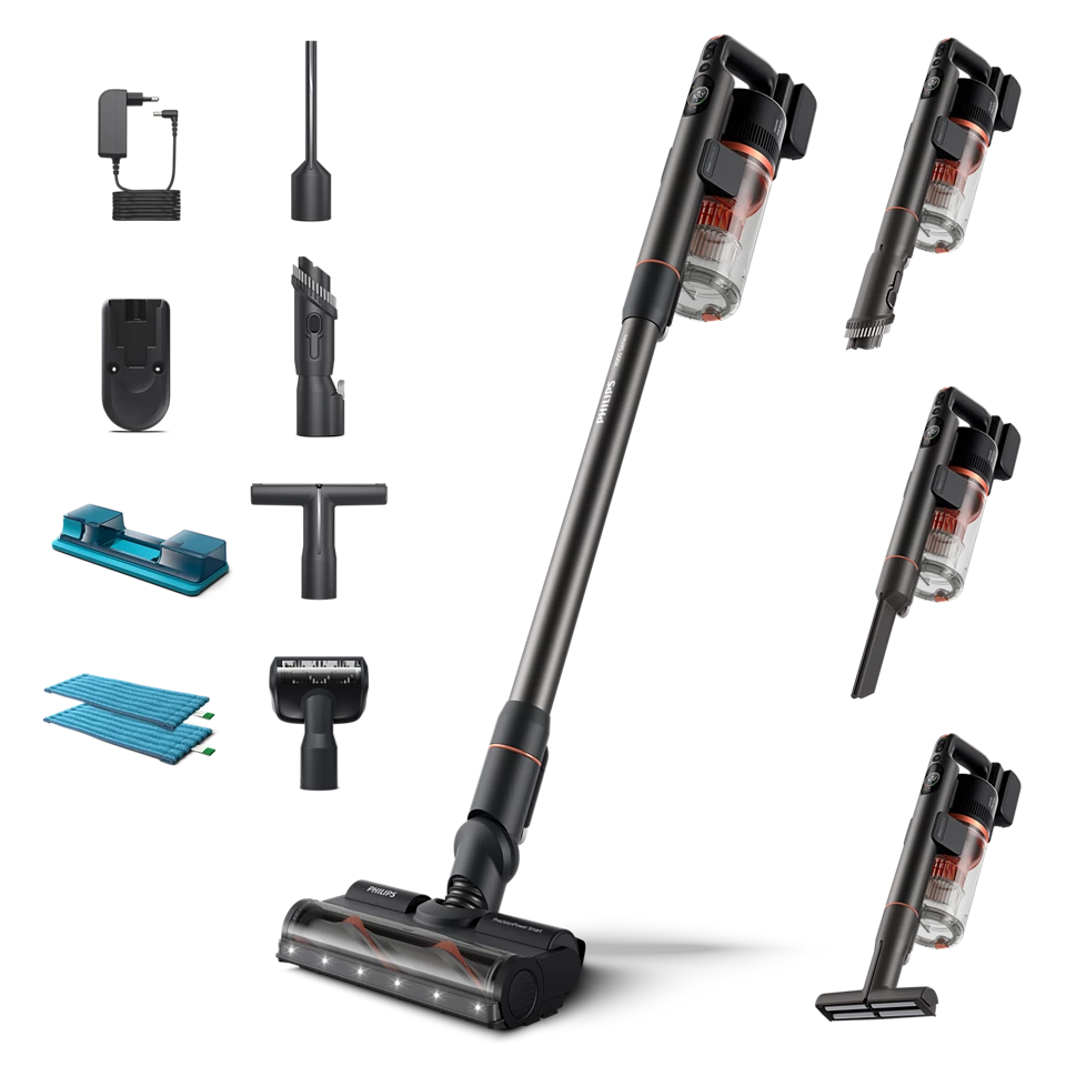 Philips Vacuum Cleaner - XC7055/01 Aqua - Cordless operating - Handstick - 25.2 V - Operating time (max) 80 min - Red Coral - Warranty 24 month(s)