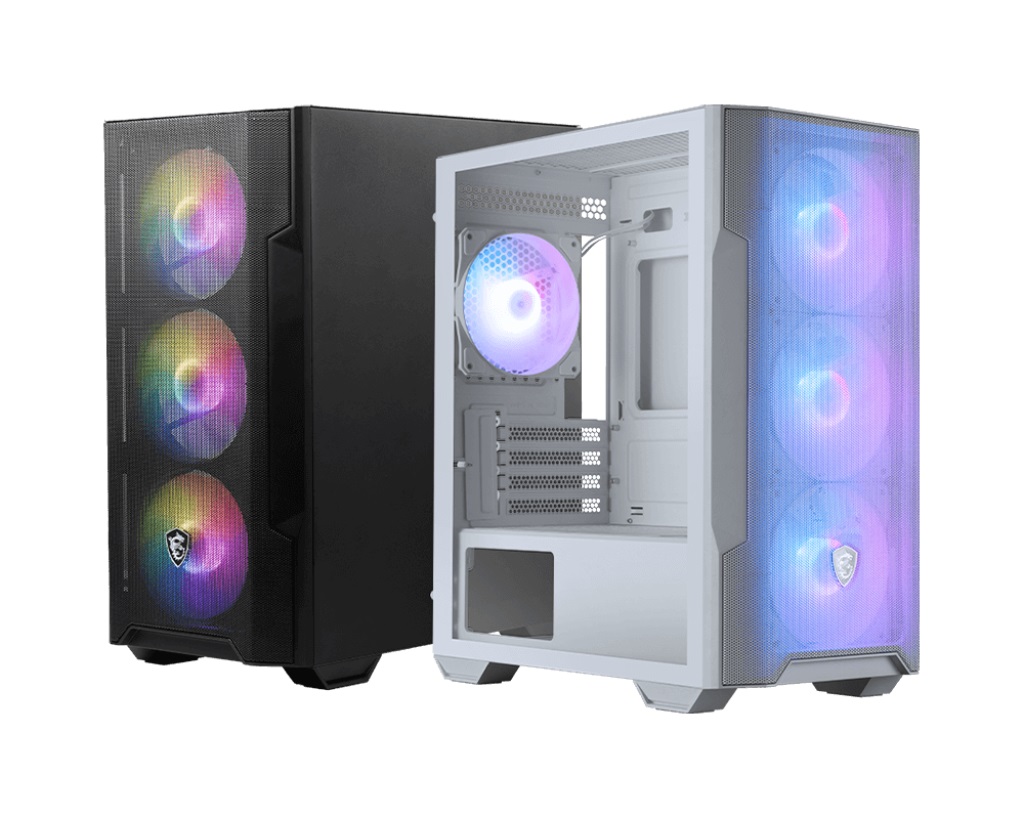 MSI PC Case - MAG FORGE M100R - Side window - White - Micro ATX Tower - ATX