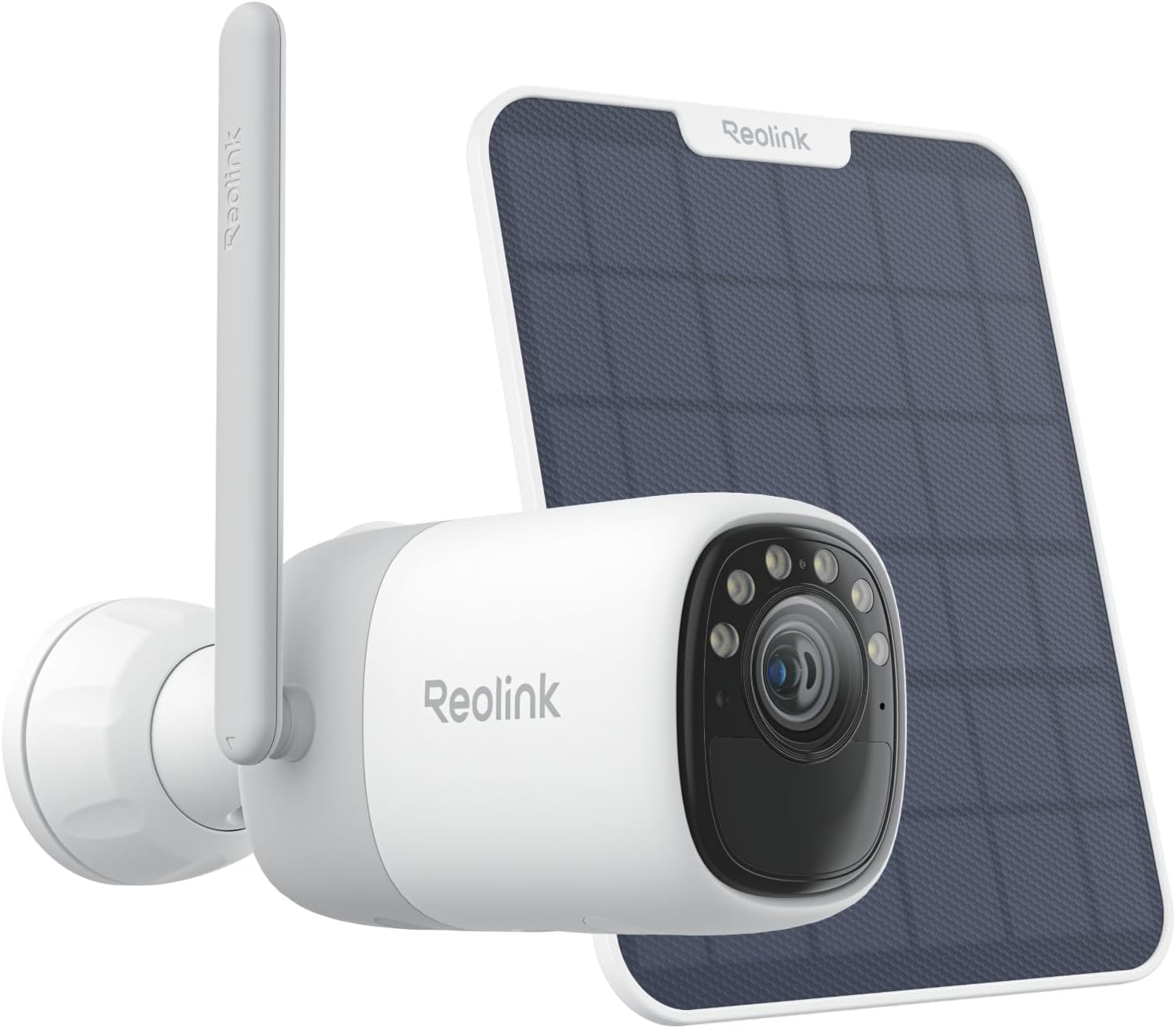 Reolink Wireless Pan & Tilt Long Lasting Solar/Battery Camera with Spotlights - Altas Series B630 with Solar Panel - Bullet - 4 MP - 4mm/F1.0 - Micro SD, Max. 512 GB