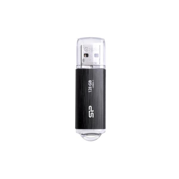 Silicon Power - USB 3.1 Flash Drive - Blaze B02 - 128 GB - USB 3.2 Gen 1/USB 3.1 Gen 1/USB 3.0/USB 2.0 - Black