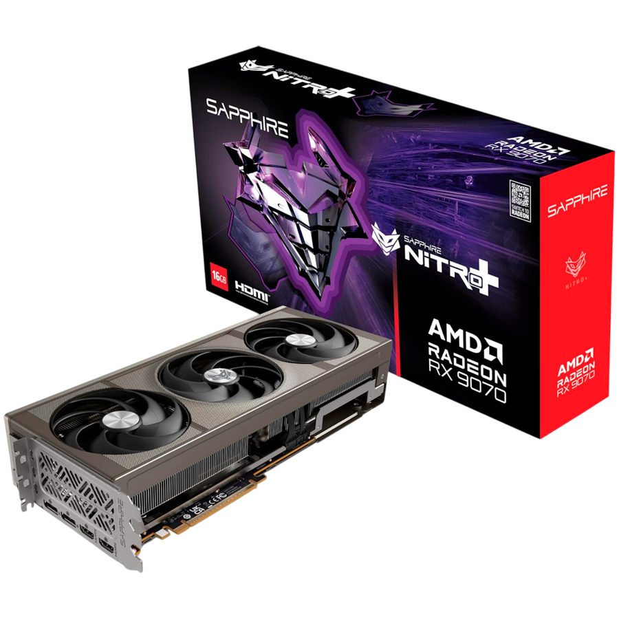 Graphics Card|SAPPHIRE|AMD Radeon RX 9070|16 GB|GDDR6|256 bit|Triple slot Fansink|2xHDMI|2xDisplayPort|11349-01-20G