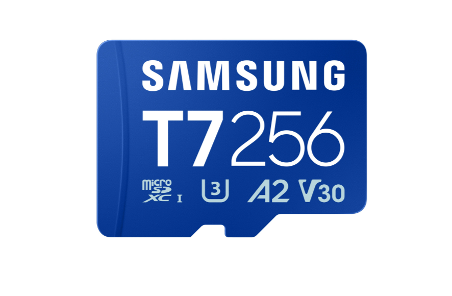 Samsung MicroSD card - T7 - 256 GB - microSDXC - Flash memory class U3, V30, A2