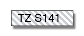 Brother - TZe-S141 Strong Adhesive Laminated Tape - Black on Clear - TZe - 8 m - 1.8 cm