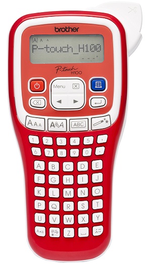 BROTHER PT-H100R LABEL THERMO PRINTER PORTABLE (WHITE-RED)