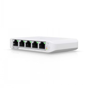 Ubiquiti USW-Flex-Mini-3 5-Port managed Gigabit Ethernet switch powered by 802.3af/at PoE or 5V, 1A USB-C power adapter, 3 pack