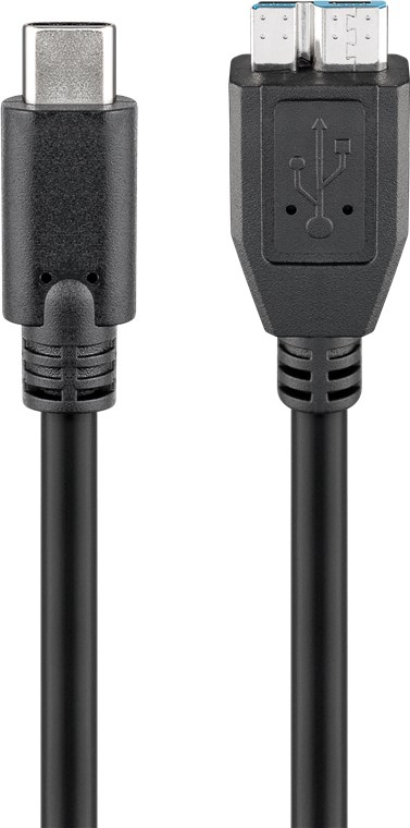Goobay - Round cable - USB-C to micro-B 3.0 cable - 67995 - micro-B 3.0 - USB-C (male)