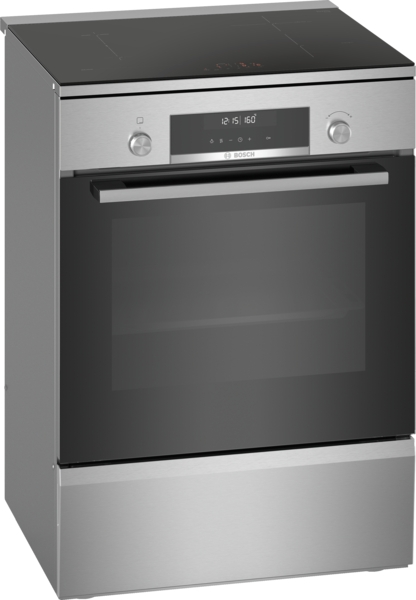 Bosch - Cooker - HLS79Y351U Series 6 - Hob type Induction - Oven type Electric - Stainless Steel - Width 60 cm - Grilling - LCD - Depth 60 cm - 63 L