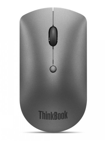 Lenovo - ThinkBook Bluetooth Silent Mouse - Wireless - Bluetooth 5.0 - Iron Grey - 1 year(s)