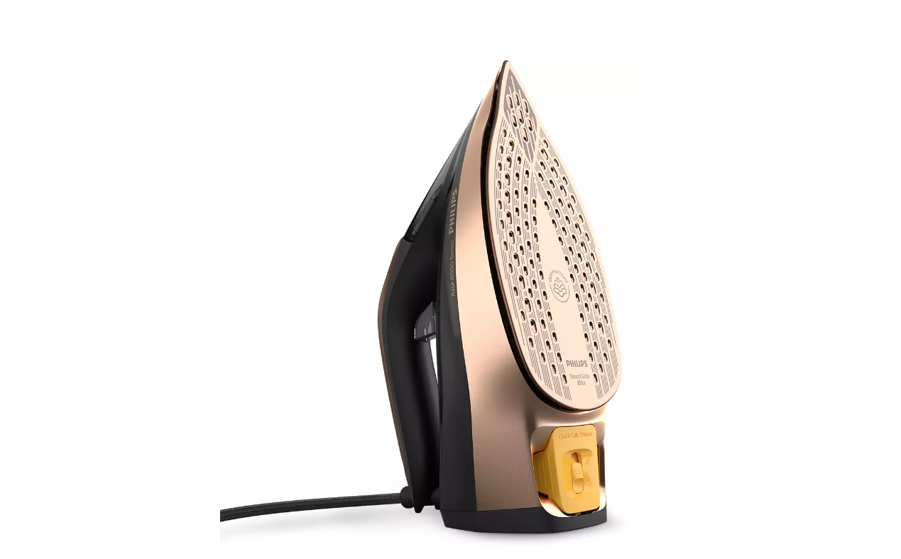 Philips - Azur DST8041/80 - Steam Iron - 3000 W - Water tank capacity 350 ml - Continuous steam 80 g/min - Steam boost performance 260 g/min - Black/Gold