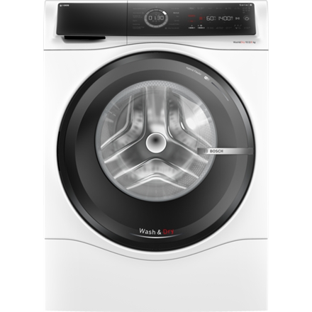 Bosch - Washing Machine with Dryer - WNC254A0SN - Energy efficiency class D - Front loading - Washing capacity 10.5 kg - 1400 RPM - Depth 62 cm - Width 60 cm - Display - LED - Drying system - Drying capacity 6 kg - Steam function - White