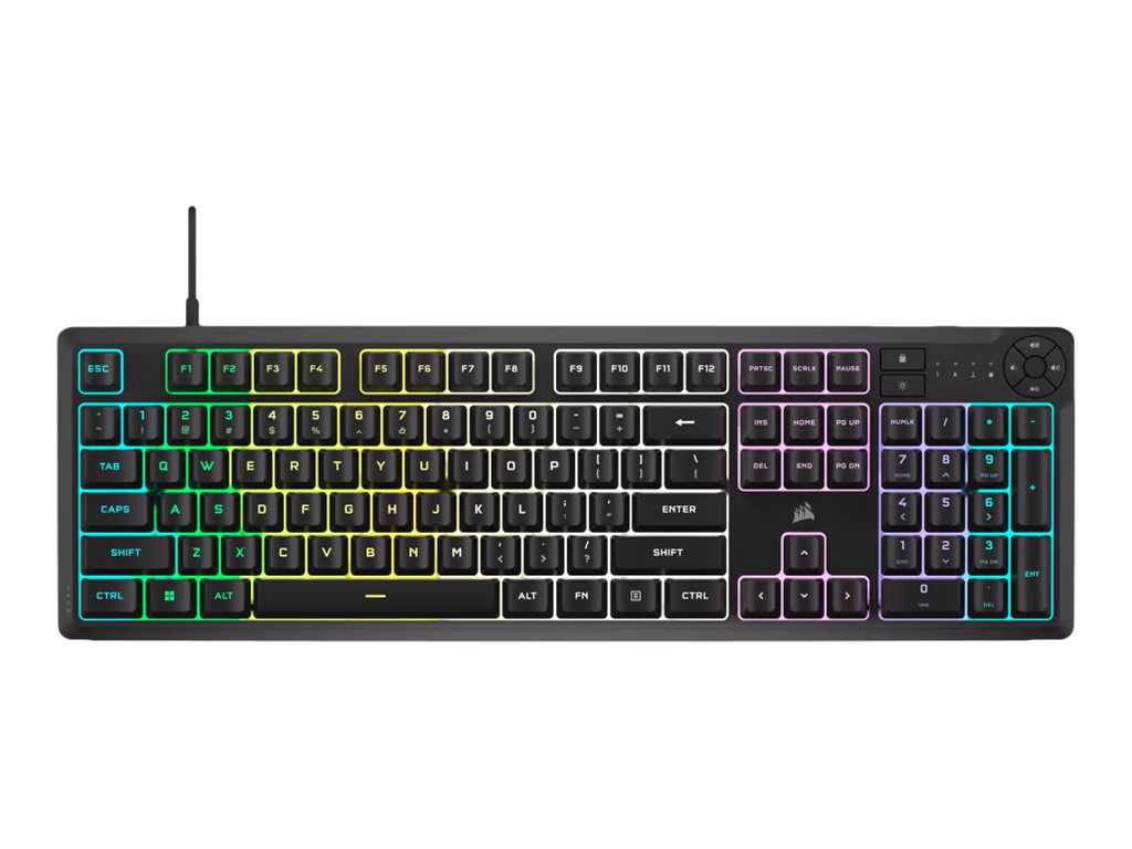 Corsair K55 CORE RGB - Gaming keyboard - Wired - NA - Black
