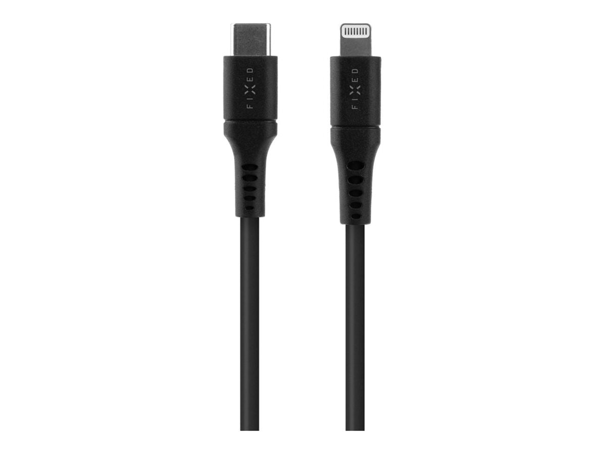 Fixed - Liquid Silicone Cable USB-C/Lightning, 1.2m - FIXDLS-CL12-BK