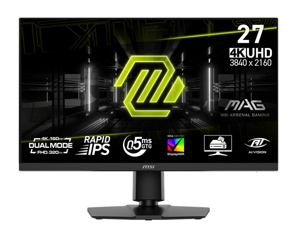 LCD Monitor|MSI|MAG 272URDF E16|27"|Gaming/4K|Matte|Panel IPS|3840x2160|16:9|160Hz|0.5 ms|Colour Black|MAG272URDFE16