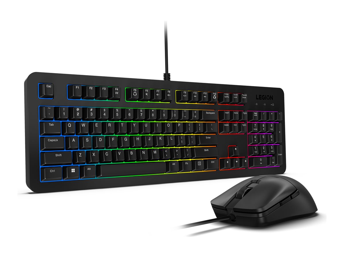 Lenovo Legion KM310 RGB - Gaming Keyboard and Mouse Set - Wired - US English - Black