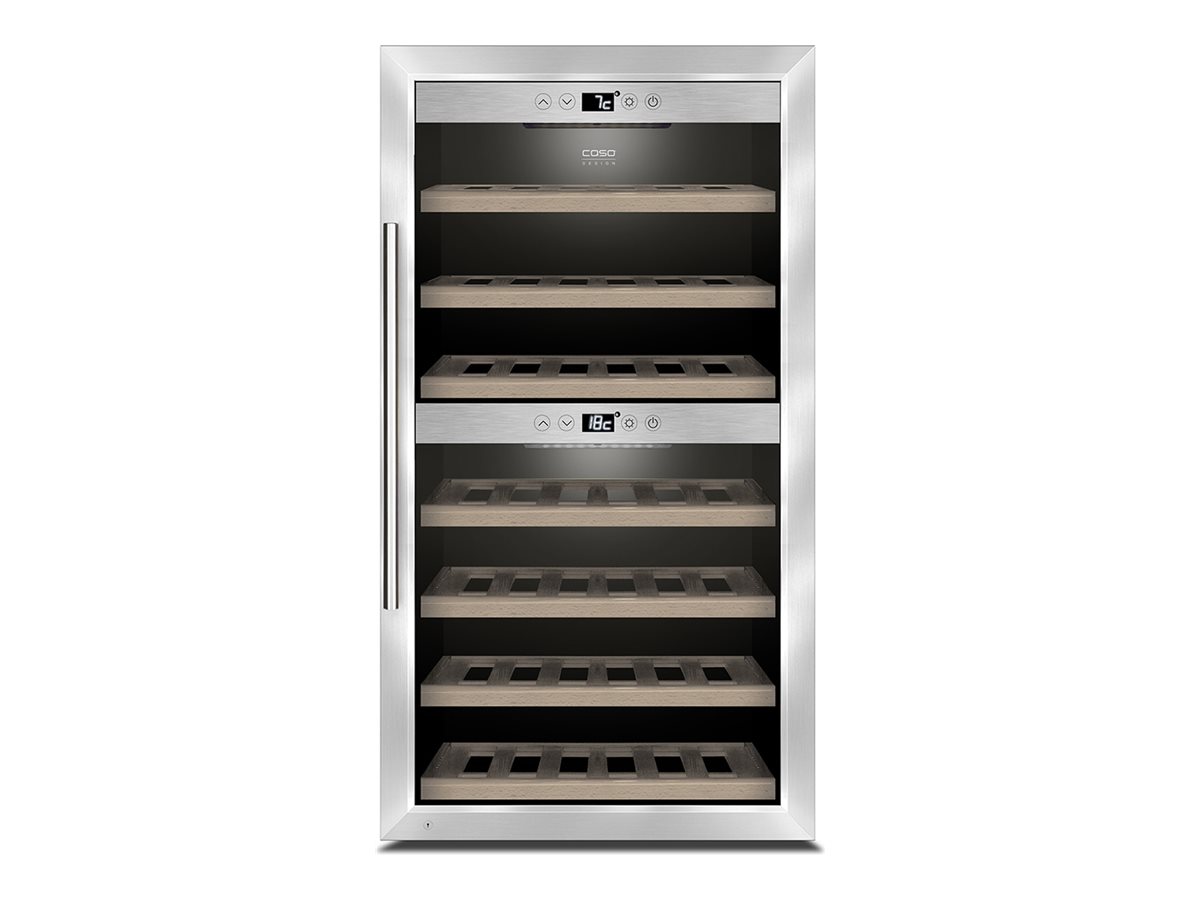 Caso - Wine cooler - WineComfort 660 Smart - Energy efficiency class G - Free standing - Bottles capacity 66 - Stainless steel/Black