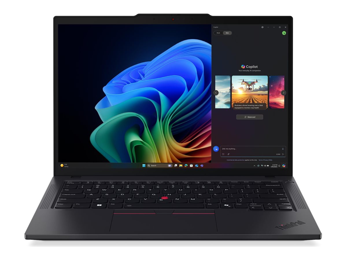 Lenovo ThinkPad T14 G6 AMD - Black - 14 " - IPS - WUXGA - 1920 x 1200 pixels - Anti-glare - AMD Ryzen AI 5 PRO - 340 - 32 GB - SO-DIMM DDR5 - Solid-state drive capacity 512 GB - AMD Radeon 840M Graphics - Windows 11 Pro - 802.11be - Bluetooth version 5.4 