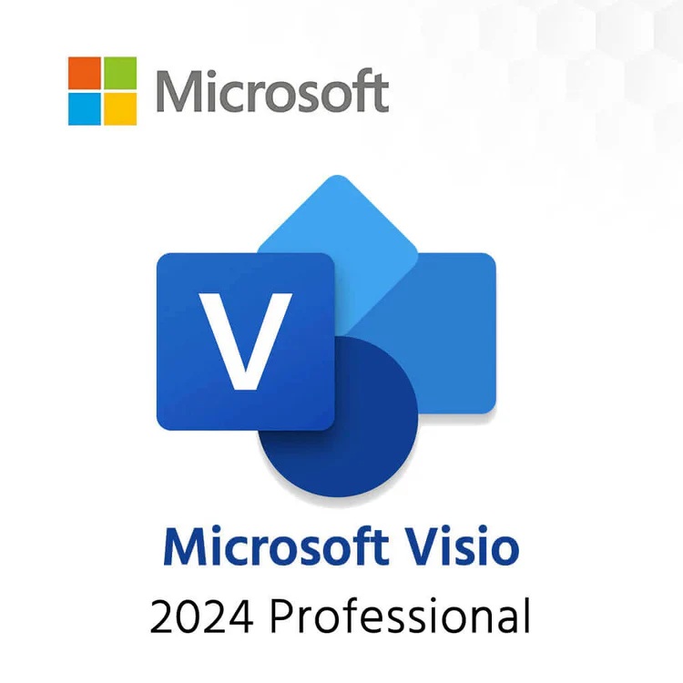 Microsoft Visio Professional 2024 Online Product Key License 1 License Downloadable NR - EP2-07111 - All Languages - ESD