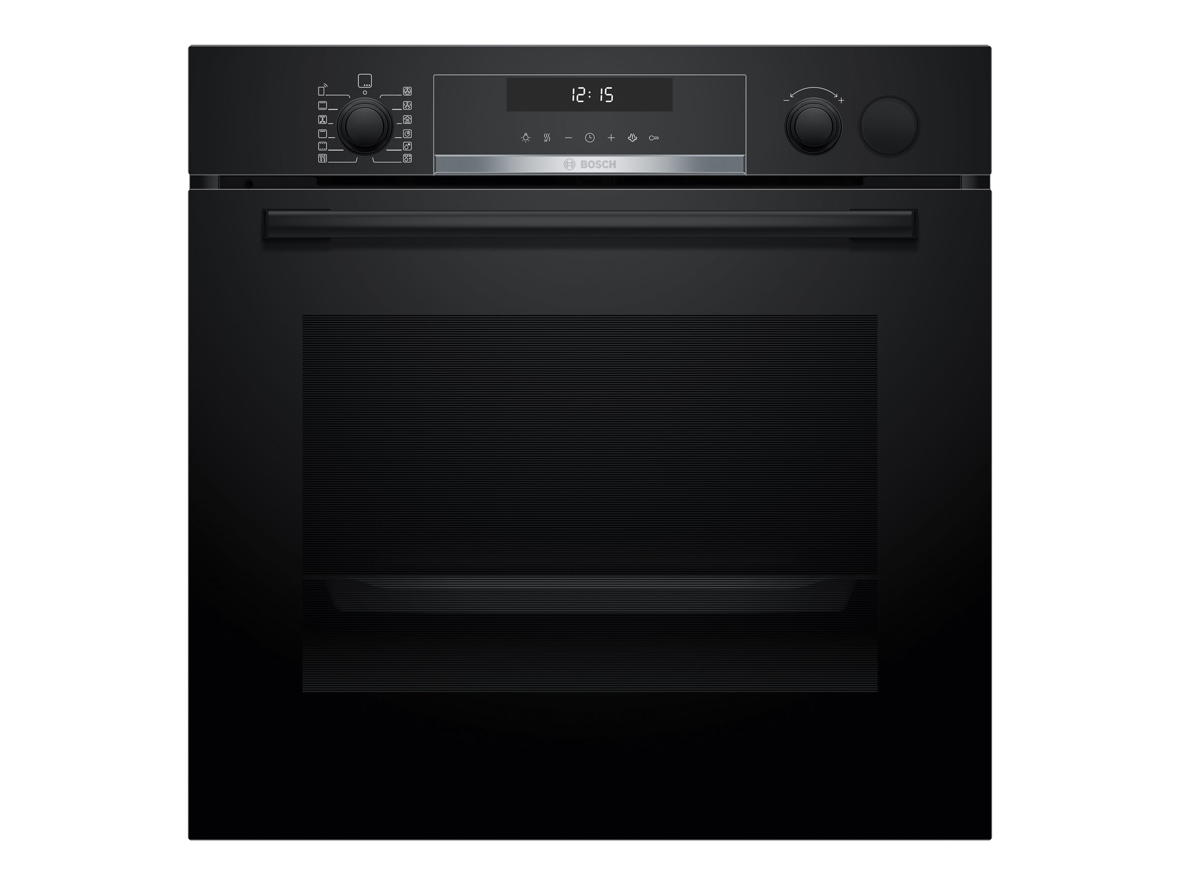Bosch Oven - HRG578BB7 - 71 L - Electric - Pyrolysis - Knobs - Steam function - Height 59.5 cm - Width 59.4 cm - Black