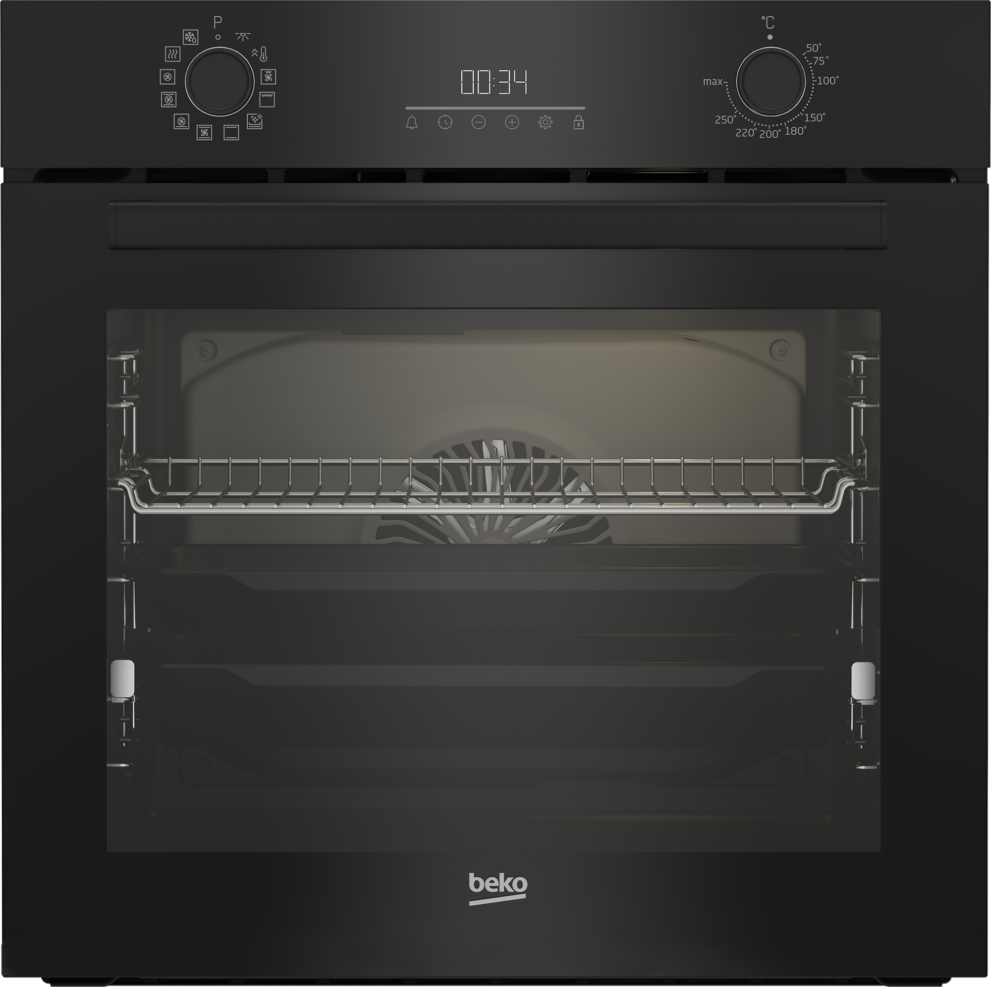 BEKO Oven - BBIR17300BCS - 72 L - Electric - Catalytic - Mechanical control - Height 59.5 cm - Width 59.4 cm - Black