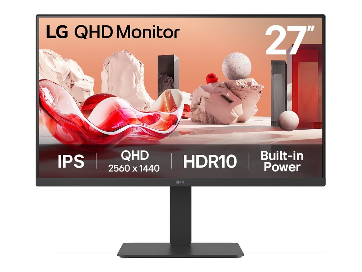 LG - 27BA54QB-B - 27 " - IPS - QHD - 16:9 - 75 Hz - 5 ms - 2560 x 1440 pixels - 350 cd/m² - HDMI ports quantity 2