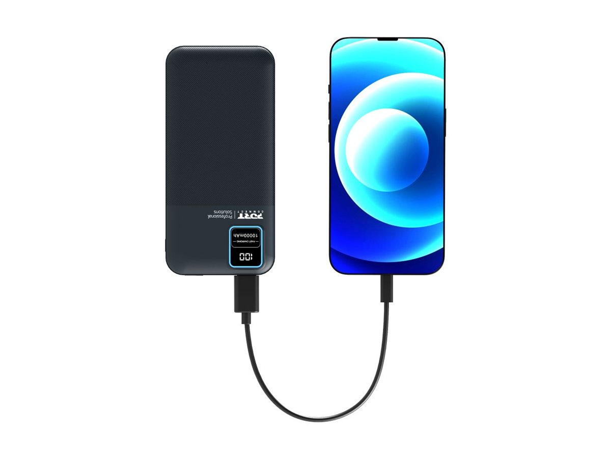 PORT CONNECT - External USB-C battery - 10000 mAh - Blue