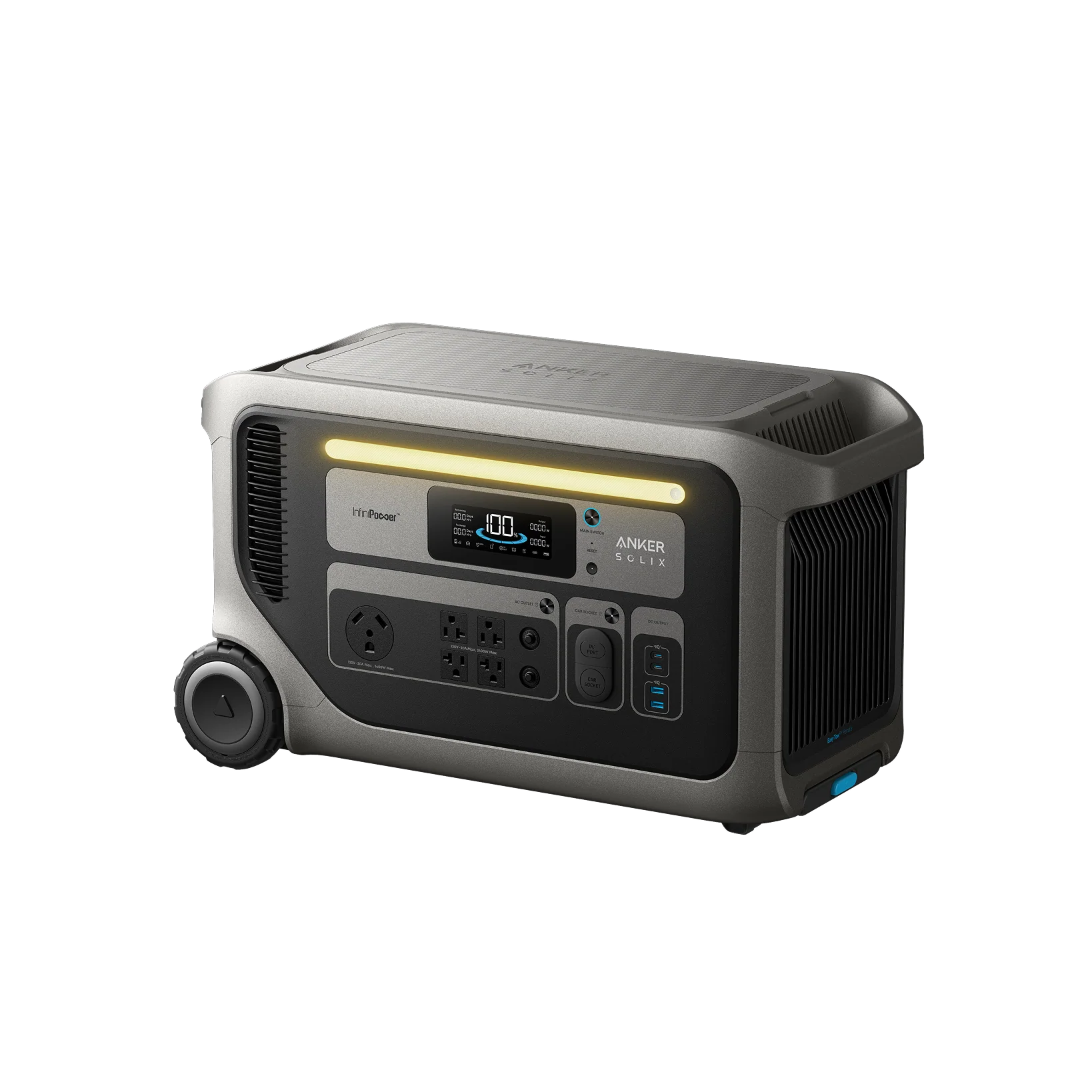 Anker Solix Portable Power Station, 3072 Wh, 3600 W - F3000