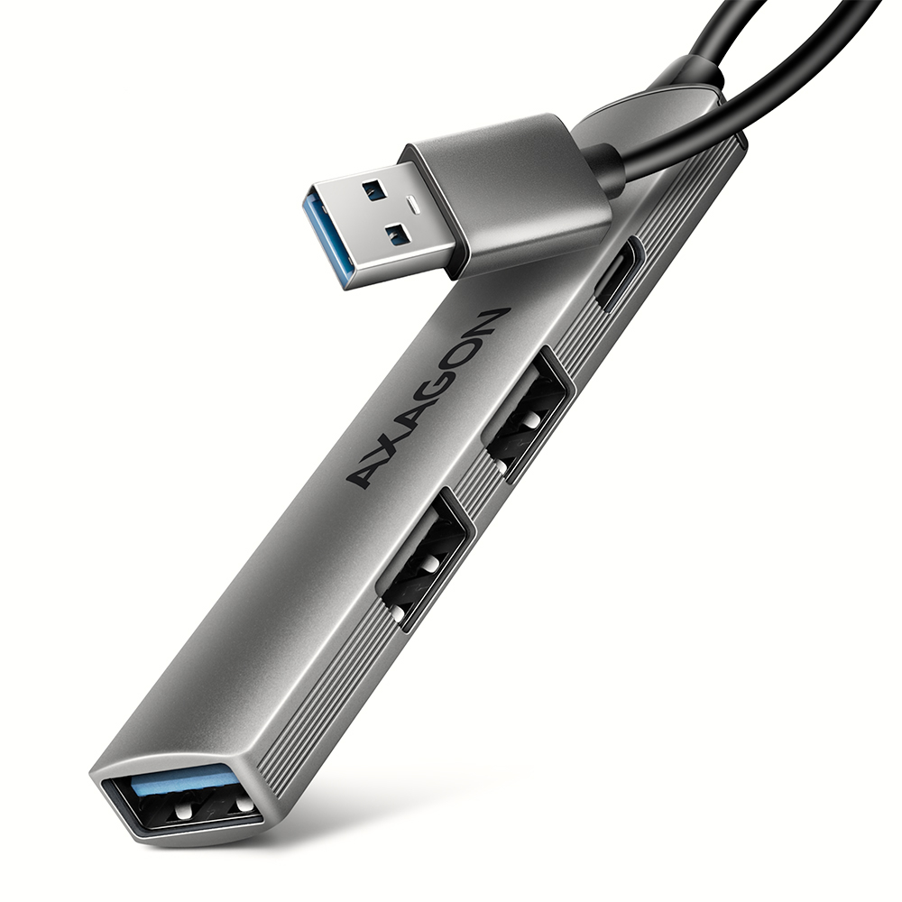 AXAGON ALU STRIP USB-A 4 port hub - HUE-STA