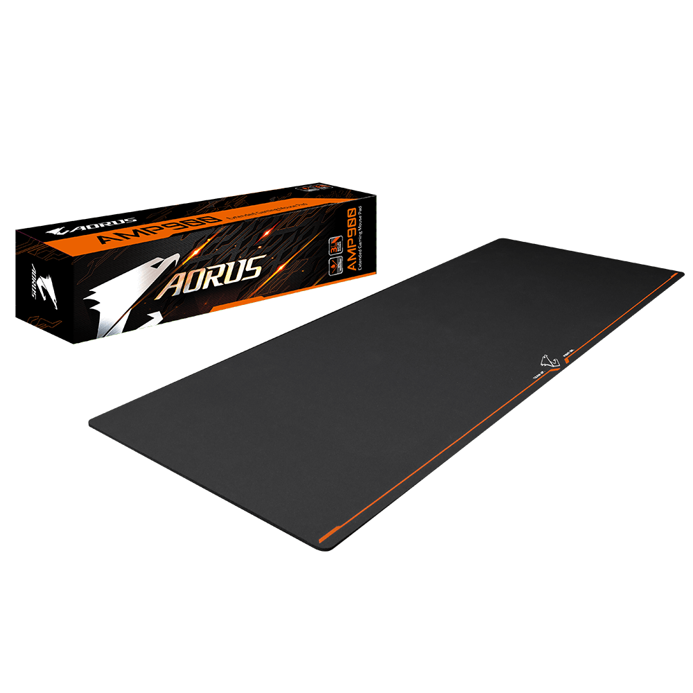 Gigabyte AMP900 - Gaming mouse pad - 900 x 360 x 3 mm - Black